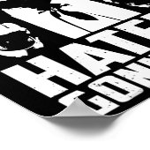 大統領を嫌うつもりおもしろいトランプ中指のハンター ポスター (角)