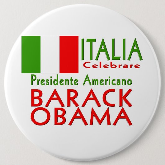 大統領を祝って下さいオバマInauguration Keepsake 缶バッジ (正面)