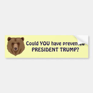"大統領を"防いだTrumpかもしれません バンパーステッカー
