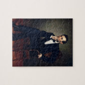 大統領エイブラハムリンカーンポートレートバイヒーリー ジグソーパズル (横)