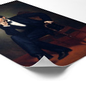 大統領エイブラハムリンカーンポートレートバイヒーリー ポスター (角)