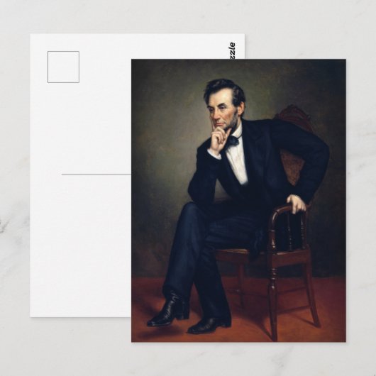 大統領エイブラハムリンカーンポートレートバイヒーリー ポストカード (正面/裏面)