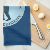 大統領サスカッチ キッチンタオル (四つ折り)