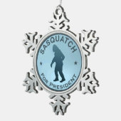 大統領サスカッチ スノーフレークピューターオーナメント (右)