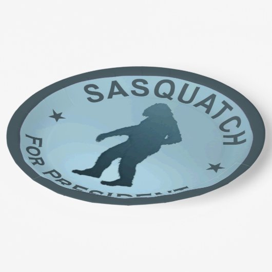 大統領サスカッチ ペーパープレート (アングル)
