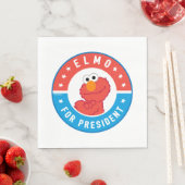 大統領バッジのエルモ スタンダードランチョンナプキン (インサイチュ)