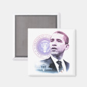 大統領バラクオバマポートレート マグネット (正面/裏面)