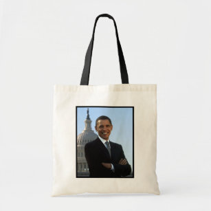 大統領バラクオバマ上院議員ポートレートトートバッグ トートバッグ
