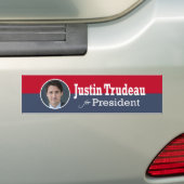 大統領バンパーステッカーのためのジャスティンTrudeau バンパーステッカー (車上)