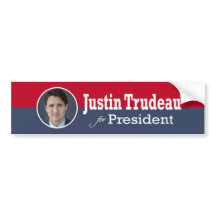大統領バンパーステッカーのためのジャスティンTrudeau