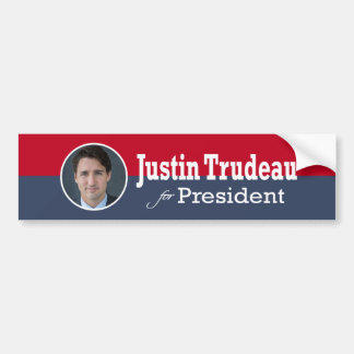 大統領バンパーステッカーのためのジャスティンTrudeau バンパーステッカー