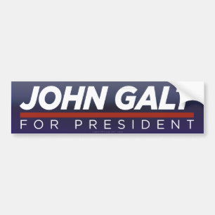 大統領バンパーステッカーのためのジョンGalt バンパーステッカー