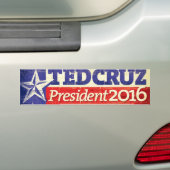 大統領バンパーステッカーのためのテッドCruz バンパーステッカー (車上)