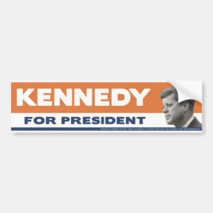 大統領バンパーステッカーのための1960年のJohn F Kennedy バンパーステッカー