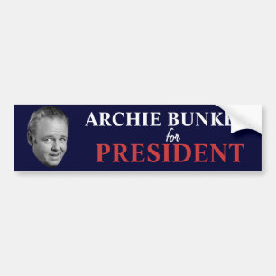 大統領バンパーステッカーのためのArchieの燃料庫 バンパーステッカー