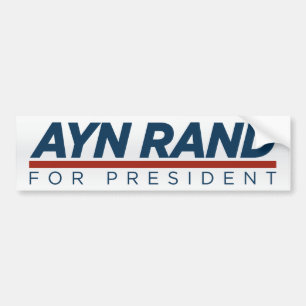 大統領バンパーステッカーのためのAynのランド バンパーステッカー