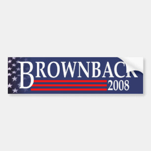 大統領バンパーステッカーのためのBrownback バンパーステッカー