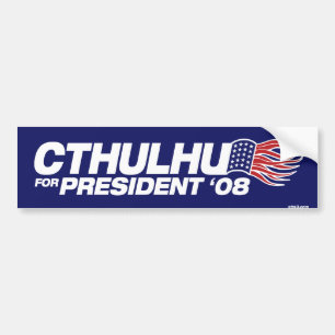 大統領バンパーステッカーのためのCthulhu バンパーステッカー