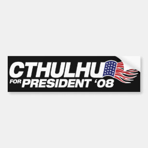 大統領バンパーステッカーのためのCthulhu バンパーステッカー