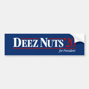 大統領バンパーステッカーのためのDeezのナット(青い) バンパーステッカー