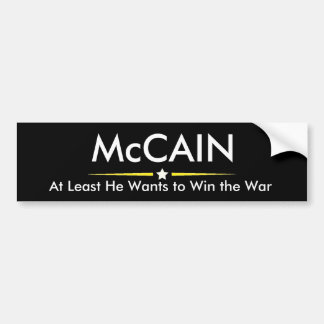 大統領バンパーステッカーのためのMcCain バンパーステッカー