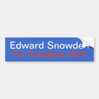 大統領バンパーステッカーのためのSnowden バンパーステッカー