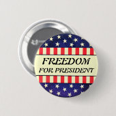 大統領ボタンのための自由 缶バッジ (正面&裏面)