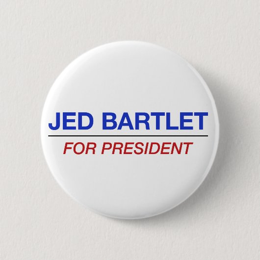 大統領ボタンのためのJED BARTLET 缶バッジ (正面)
