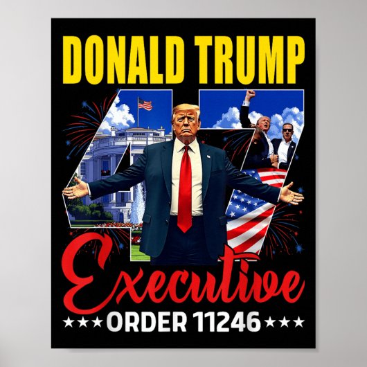 大統領令11246 47番目のトランプ2025米国 ポスター (正面)