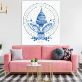 大統領就任式トランプ・ペンス・ロゴ キャンバスプリント (インサイチュ (リビング))