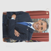 大統領府ポートレート、オバマバラク ゴルフタオル (横)