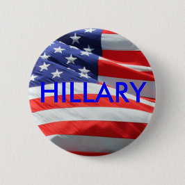 大統領米国旗ボタンのためのヒラリーのランニング 缶バッジ