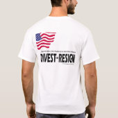 大統領職を…取り上げますか、または辞職します尊重して下さい Tシャツ (裏面)