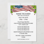 大統領選挙のお祝い 招待状 (裏面)