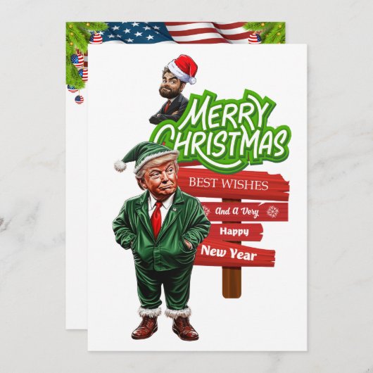 大統領選挙のお祝い 招待状 (正面/裏面)