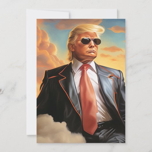 大統領選挙のお祝い 招待状 (正面)