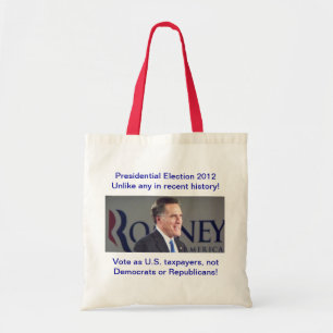大統領選挙の2012年のRomneyの写真のバッグ トートバッグ