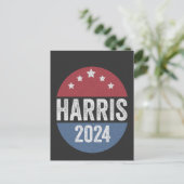 大統領選挙アメリカ民主党議員ハリス ポストカード (スタンド正面)