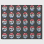 大統領選挙アメリカ民主党議員ハリス ラッピングペーパー (フラット)