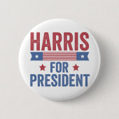 大統領選挙アメリカ民主党議員ハリス 缶バッジ (正面)