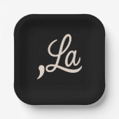 大統領選挙カマラへの2024年コンマおもしろいラ ペーパープレート (正面)