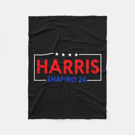 大統領選挙カマラハリス フリースブランケット (正面)