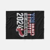 大統領選挙トランプのための米国国旗の切り札 フリースブランケット (正面(横))