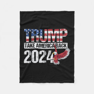大統領選挙トランプのための米国国旗の切り札 フリースブランケット