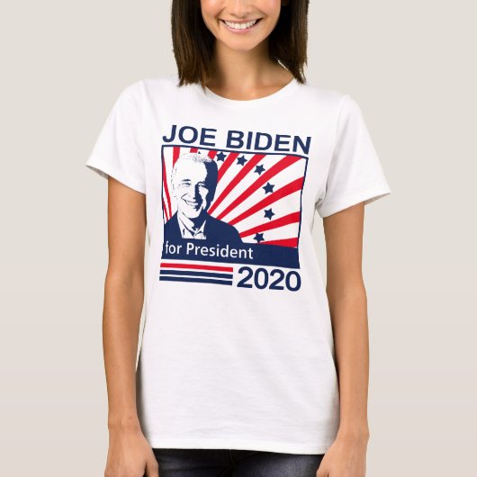 大統領選挙2020の青のためのジョセフ・バイデン Tシャツ (正面)