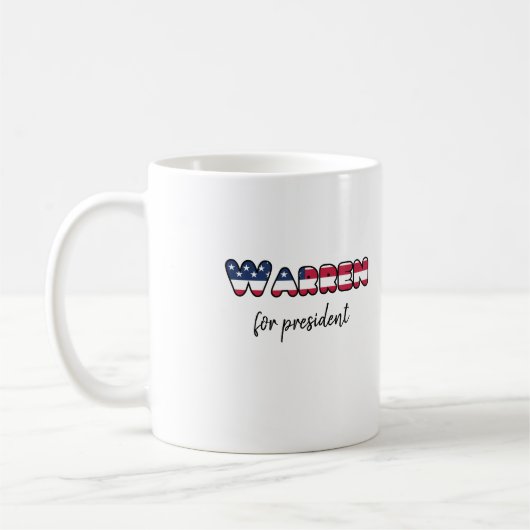 大統領選挙2020ワーレン コーヒーマグカップ (左)