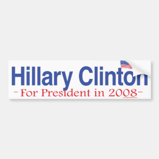 大統領2008バンパーステッカーのためのヒラリー・クリントン バンパーステッカー