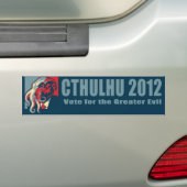 大統領2012のためのCthulhu バンパーステッカー (車上)
