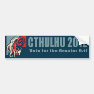 大統領2012のためのCthulhu バンパーステッカー