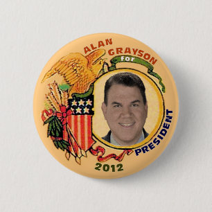 大統領2012ボタンのためのアランGrayson 缶バッジ